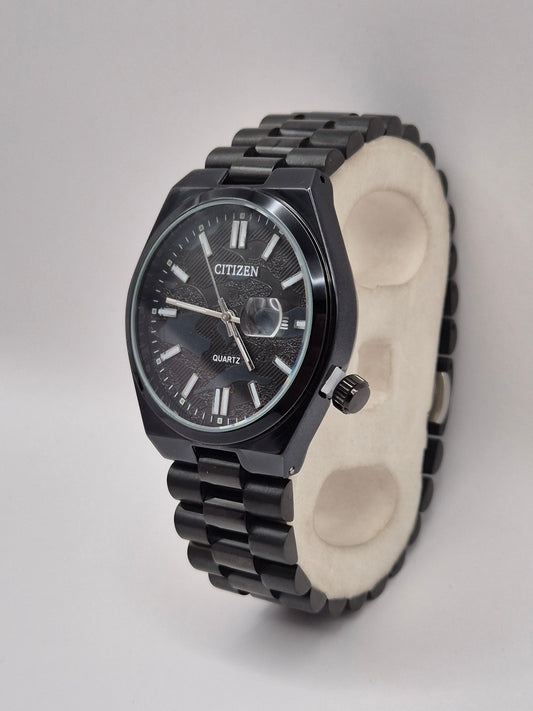 "Midnight Elegance" watch The black and silver combination