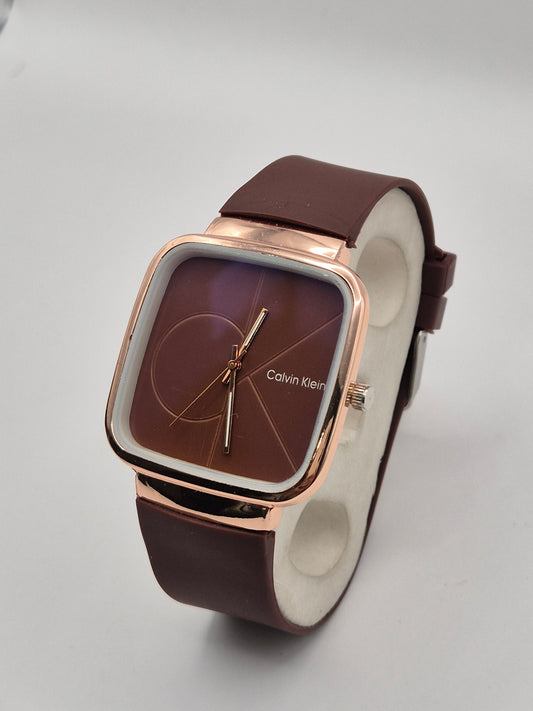 Brown Leather Calvin Klein Watch